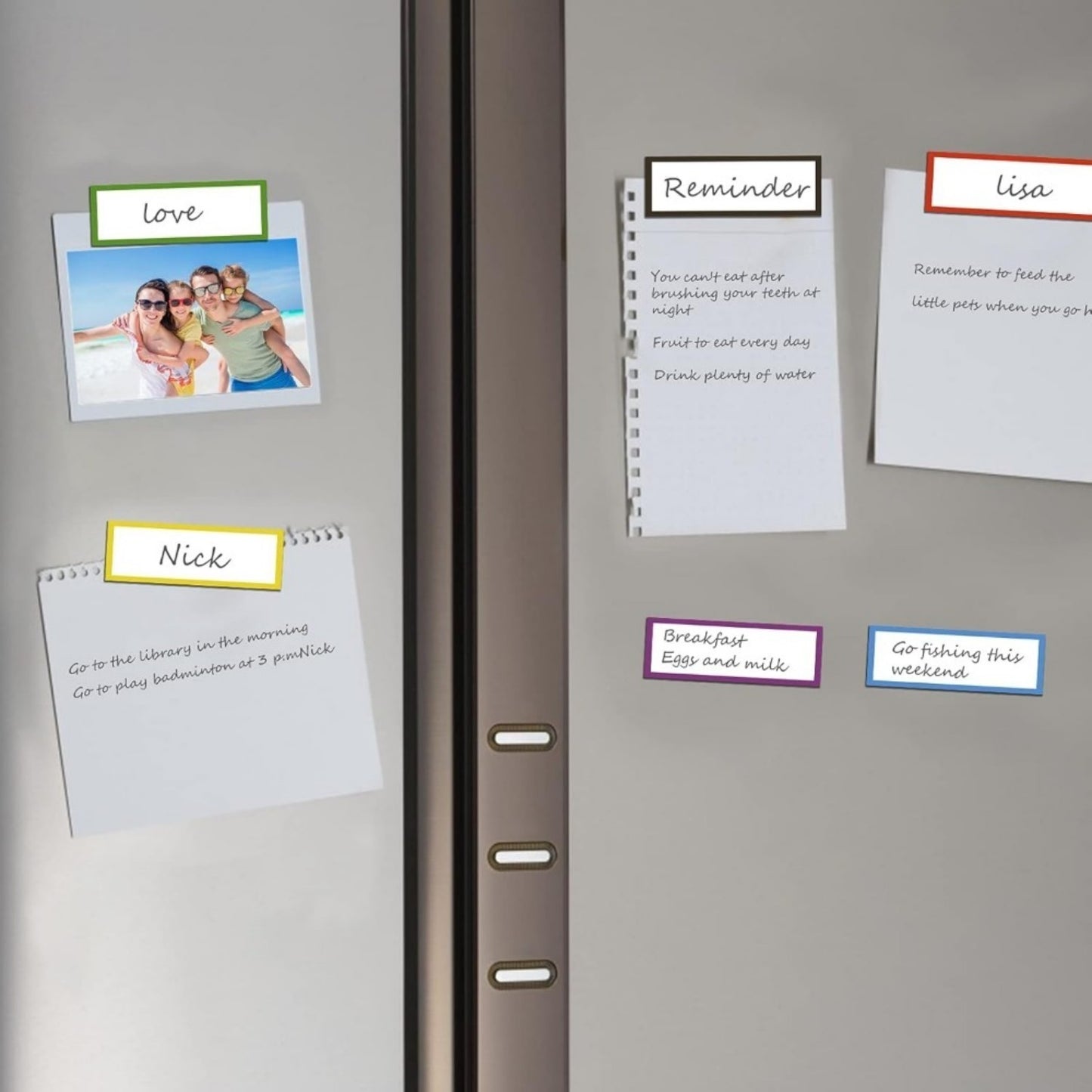 40pcs Blackboard Magnetic Label With 8 Colors Suitable For School Office Whiteboards And Refrigerator Boards