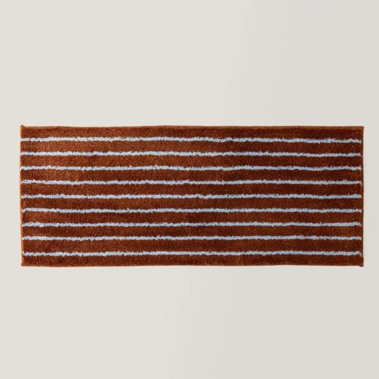 Simple Striped Absorbent Bath Mat For Home Use