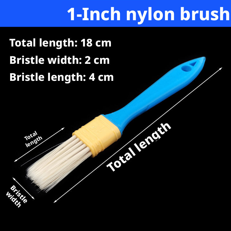 Nylon brush-1 inch-three rows of hair