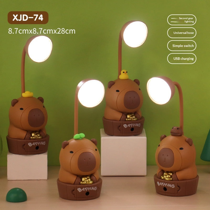 Cartoon Kappy Charging LED Pencil Sharpener Night Light Desk Ornament