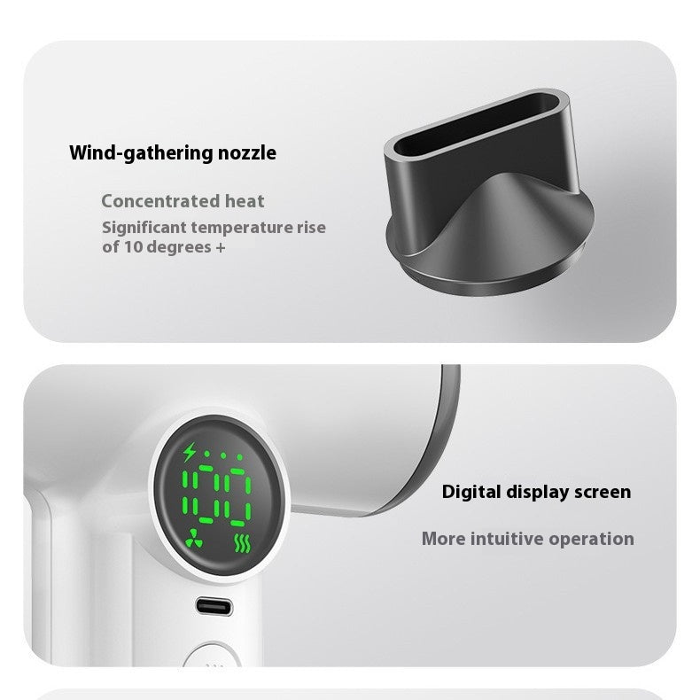 Hair Dryer Wireless Charging Heating And Cooling Air