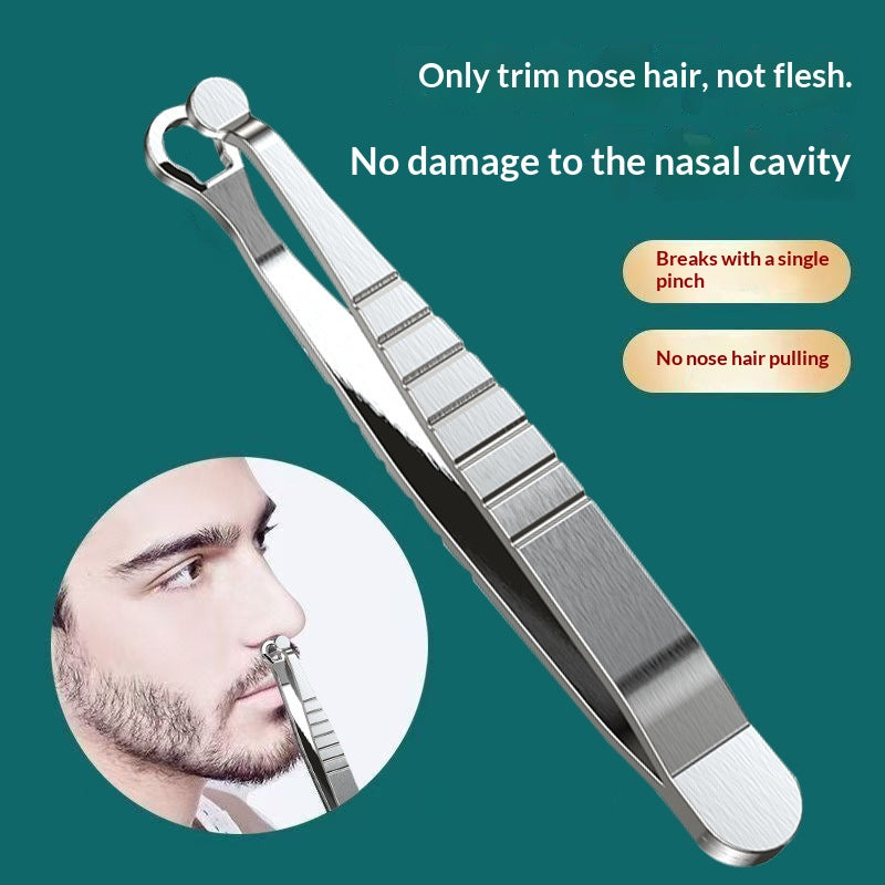 Stainless Steel Manual Nose Hair Trimmer