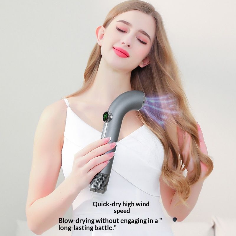 Curved Handle USB Charging Cordless Hair Dryer