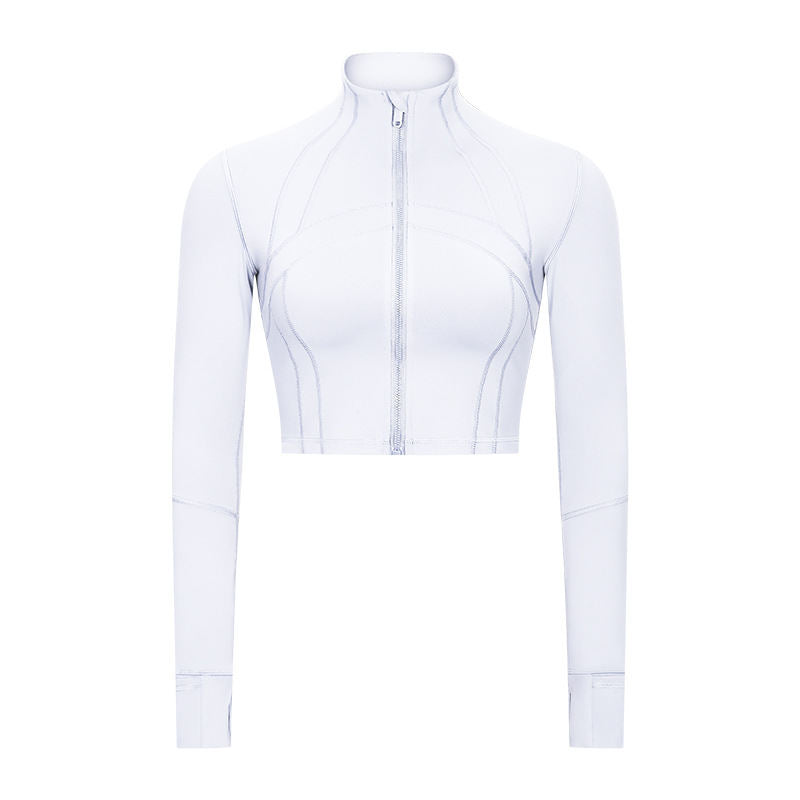 Autumn And Winter New Elastic Slim-fit Yoga Wear Coat For Women