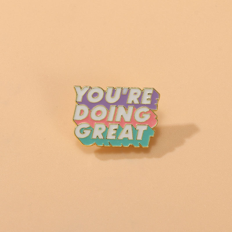 Bag Accessories Decorations Creative English Brooch