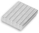 Regal Pak 50-Piece Silver Texture Cotton Filled Box 2 5/8" x 1 1/2" x 1"H