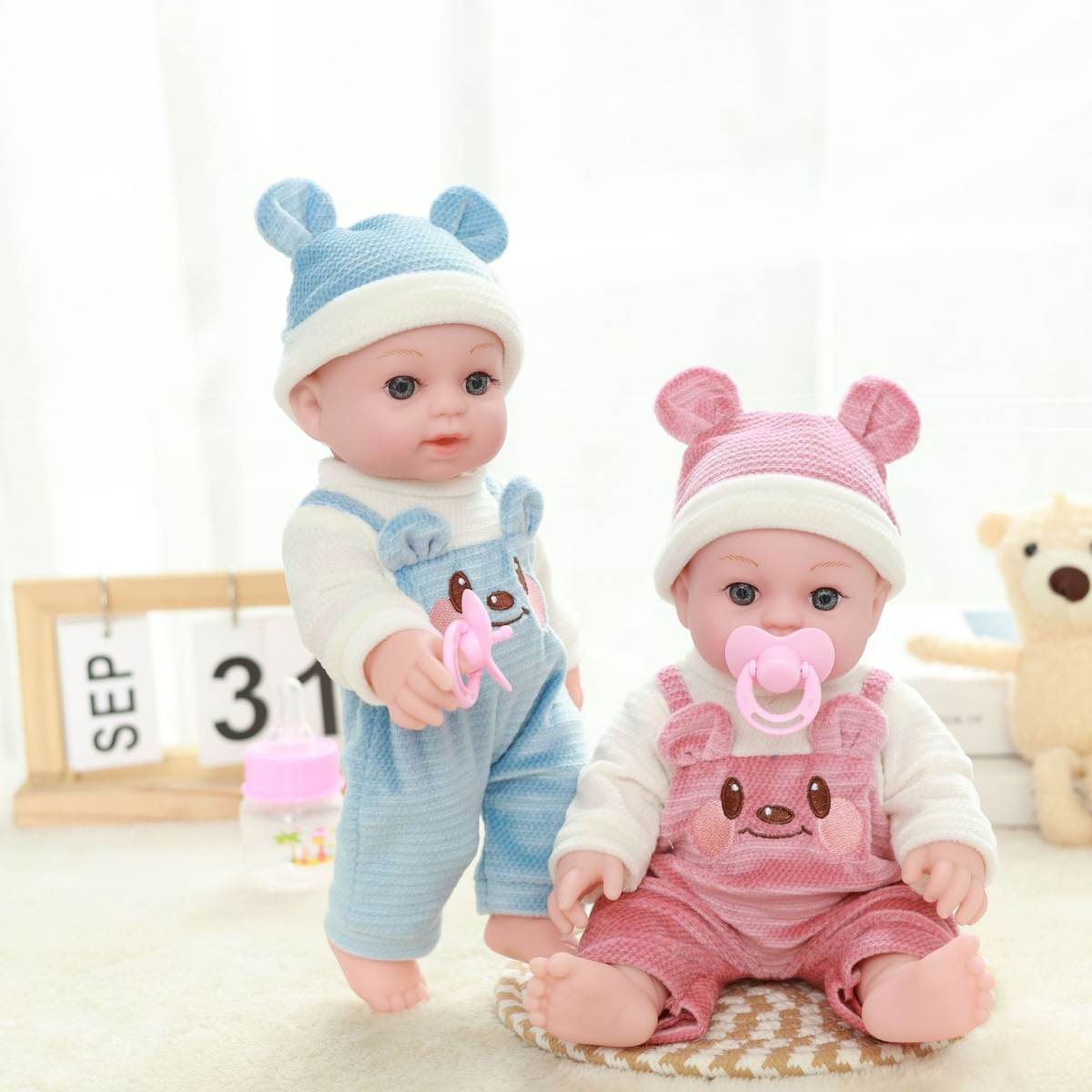 12-inch Soothing Simulation Doll For Girls' Playhouse Toys