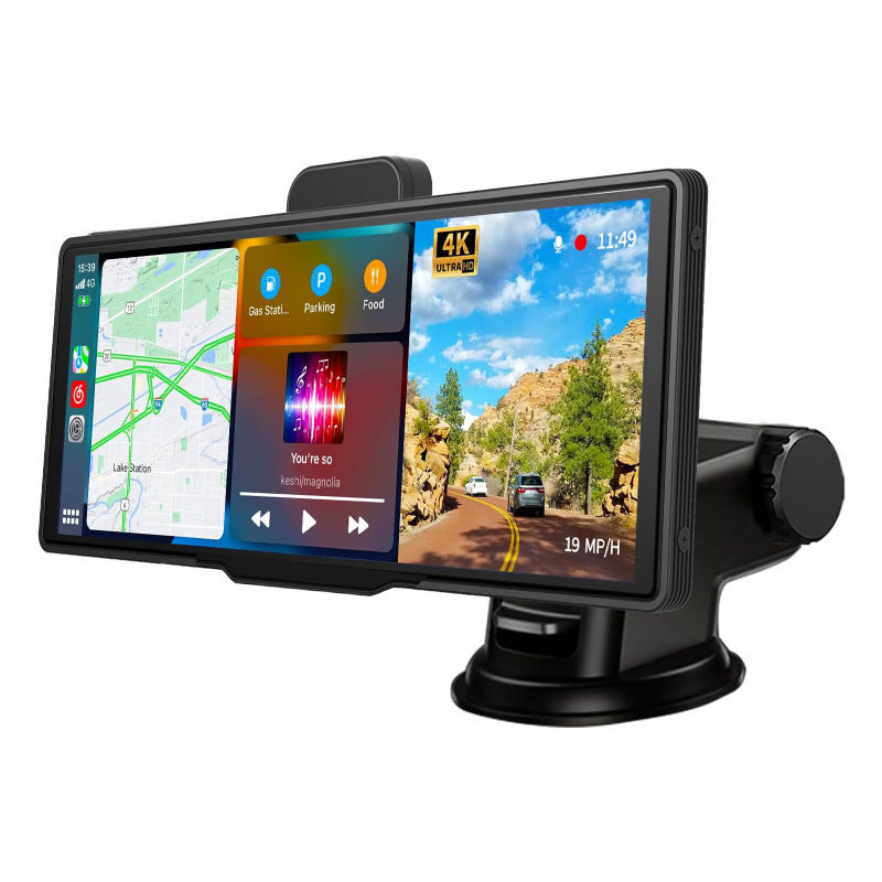 In-car Smart Screen With Wireless Front-and-rear Dual Dash Cameras