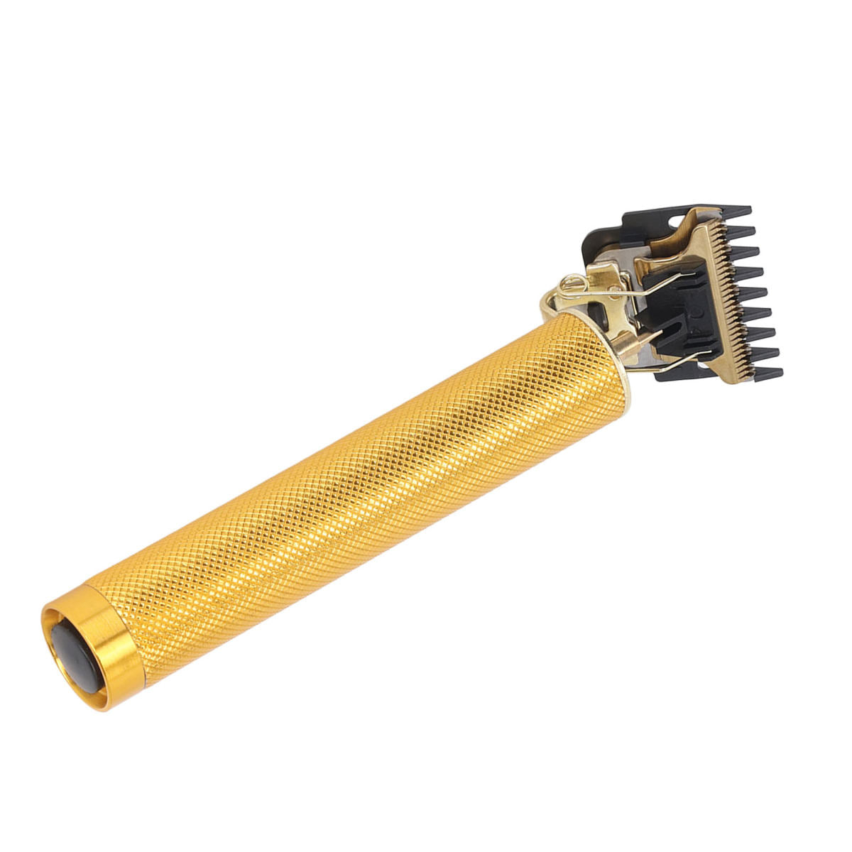 Professional Cordless Hair Trimmer T Blade Aluminium Alloy Rechargeable Hair Grooming Hair Clipper Golden