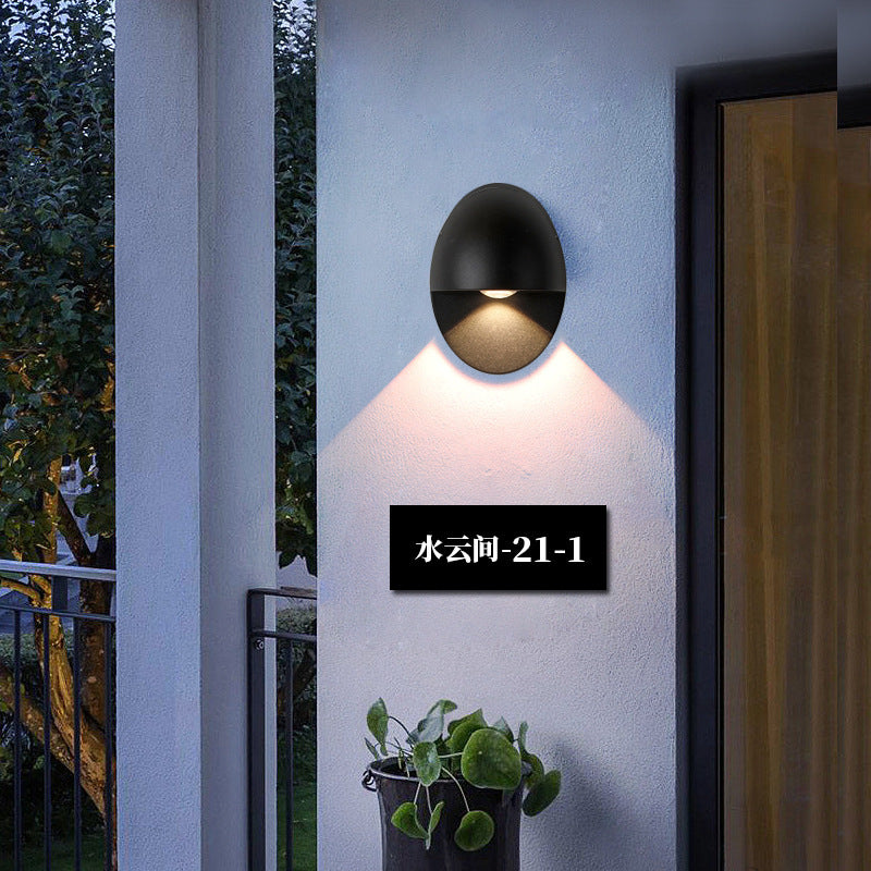 LED Wall Lamp House Number Light Outdoor Waterproof Modern Minimalist Creative