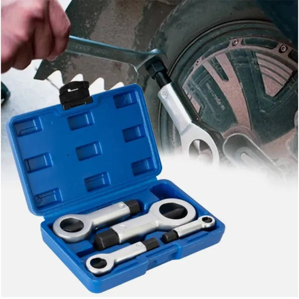 Tools 4pcs Heavy-Duty Nut Splitter Set - Multifunctional Metal Tool For Removing Broken, Damaged, And Corroded Screws And Nuts, Including Durable Rusty Nut Crusher Sturdy Tool