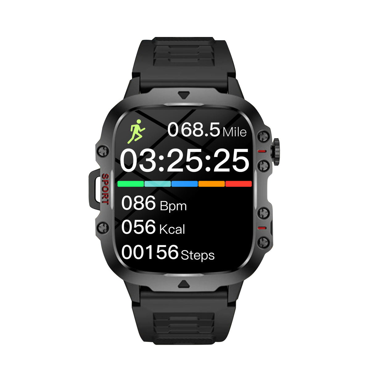 Sport Step Counting Outdoor Large Screen Mountaineering Smart Watch