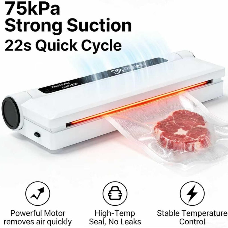 Vacuum Sealer Machine Food Saver Powerful Sealing System 20 Free Bags