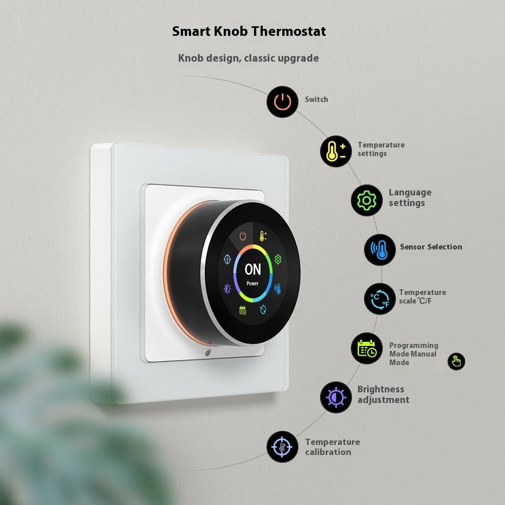 Graffiti Smart WiFi Knob Underfloor Heating Temperature Controller