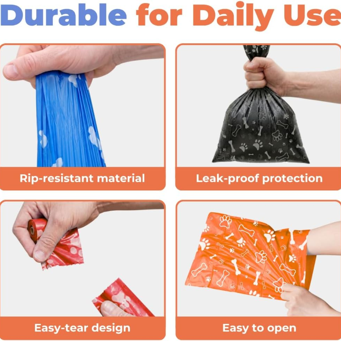 Best Pet Supplies Dog Bags For Waste Refuse Cleanup Replacements For Outdoor Puppy Walking And Travel Leak Proof And Tear Resistant Thick Plastic Assorted 150 Bags
