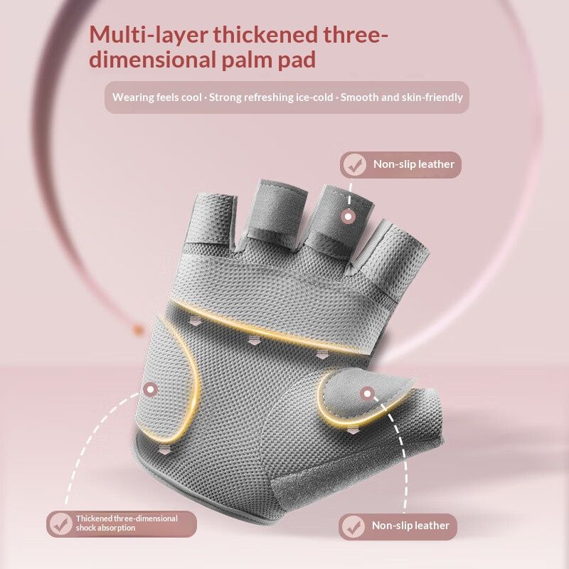 Fitness Gloves Womens Outdoor Cycling Sports Half-Finger Gloves