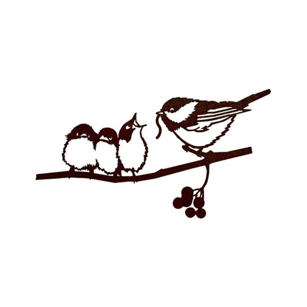 AliExpress Hummingbird Feeding Bird Owl Metal Bird Independent Decoration Insert Wrought Iron Decoration