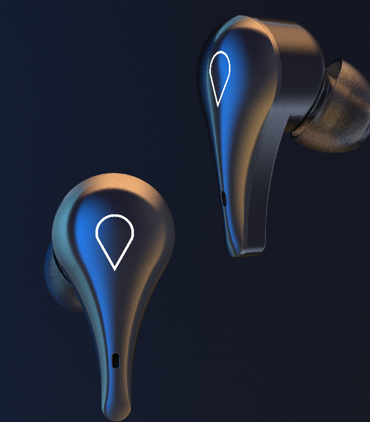 H2 New Private Model Bluetooth Headset 5.0 Tws Binaural Wireless Active Noise Reduction Sports Wireless Factory Direct Supply