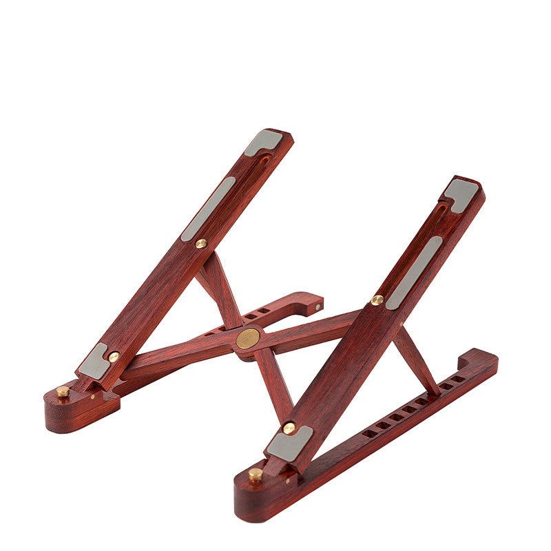 Notebook Computer Bracket Wooden Bracket Desktop Increased Rack Folding Portable Lifting Rack Solid Wood Cooling Base