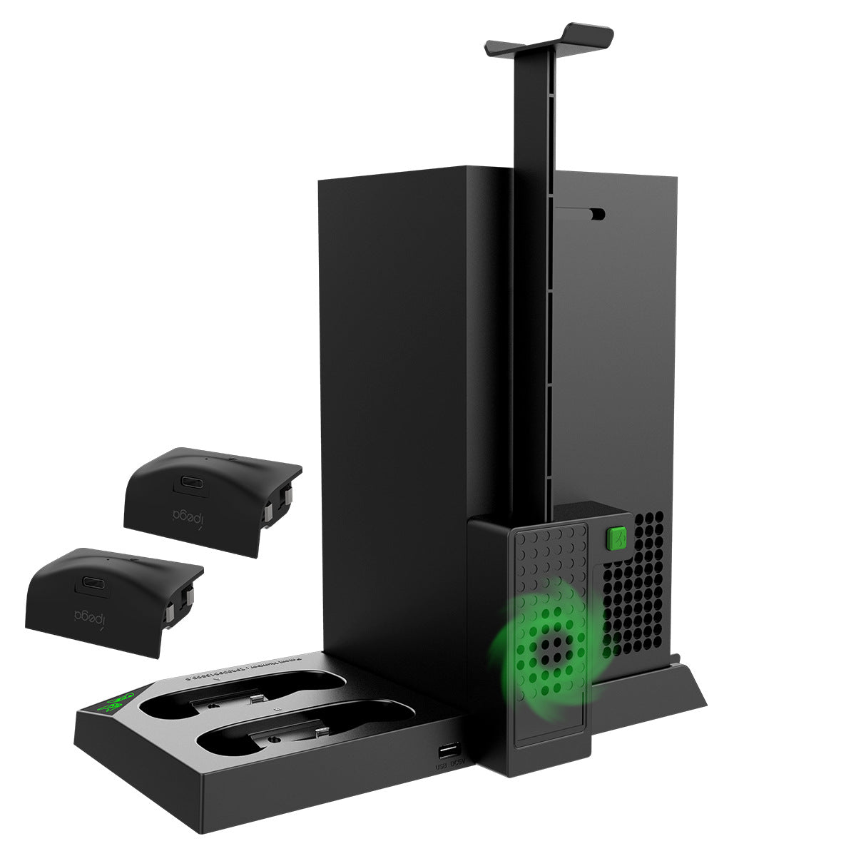 Host Cooling Fan Base Dual Battery Handle Base