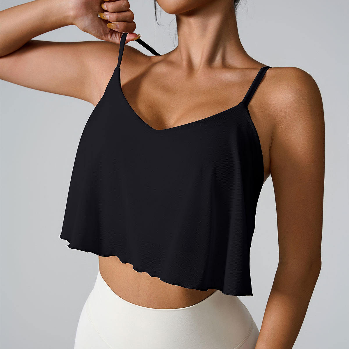 Lightweight Sports Sling Women's Mesh Quick-drying Yoga Bra With Chest Pad
