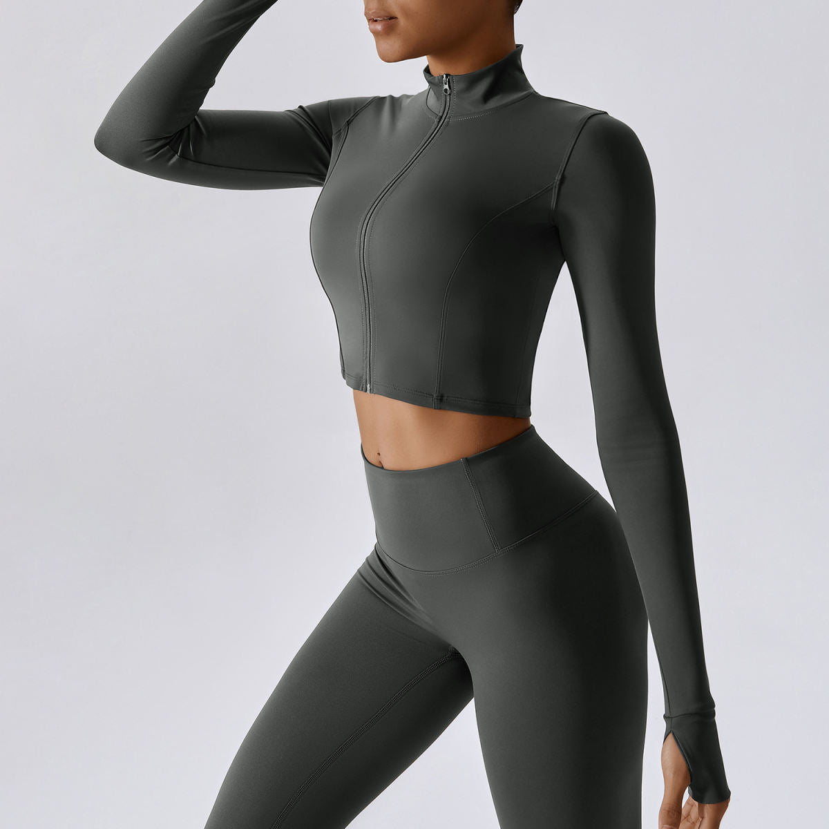 Zipper Outdoor Running Sports Ladies Yoga Jacket