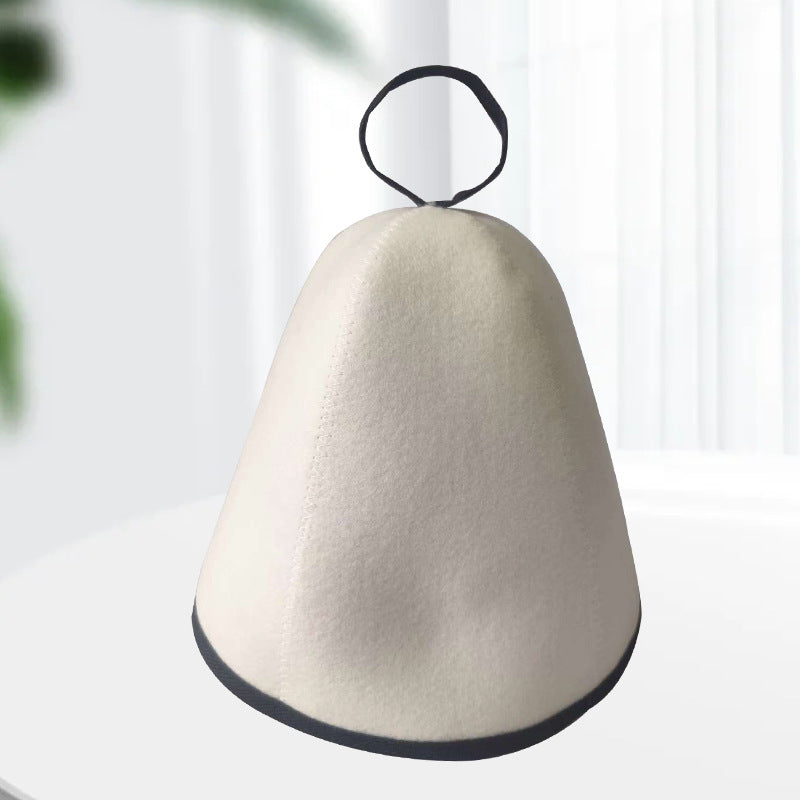Factory Wholesale Colorful Edged New-style Sauna Hat Felt Bath Cap
