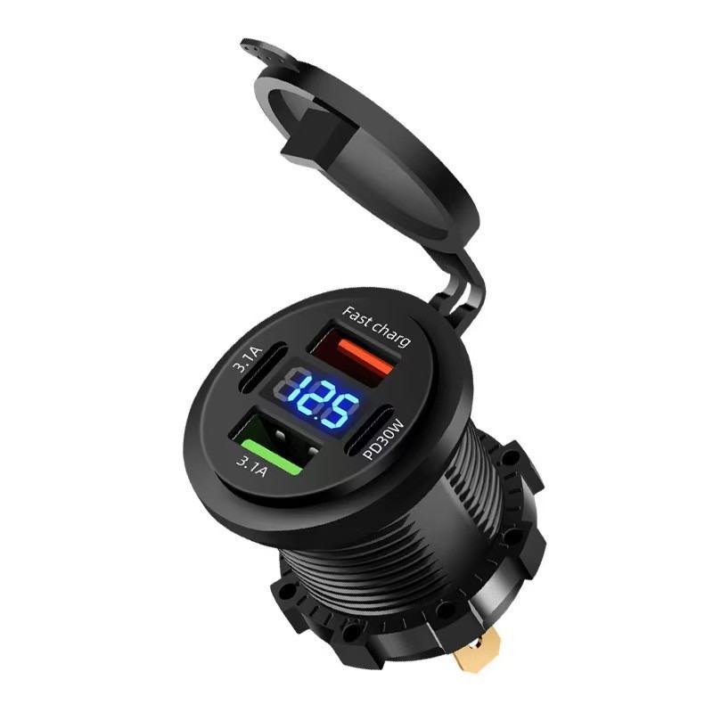 12V 24V Car Yacht Fast-Charging Cigarette Lighter