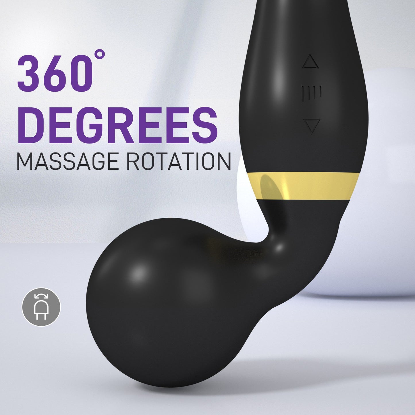 Multi-Speeds-Silicone-Double-Head-Full-Body-Massager-Vibrator-Mute Rechargeable