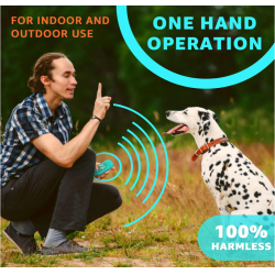 Anti Barking Device, Ultrasonic 3 In 1 Dog Barking Deterrent Devices, 3 Frequency Dog Training And Bark Control 16.4Ft Range Rechargeable With LED Light And Wrist Strap Christmas And Party Gifts