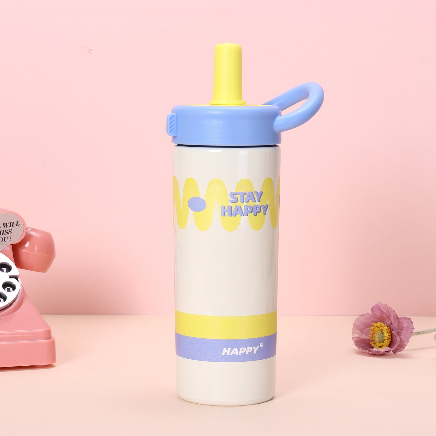New Stylish High Grade Womens Portable Straw Cup With A Thickened Body