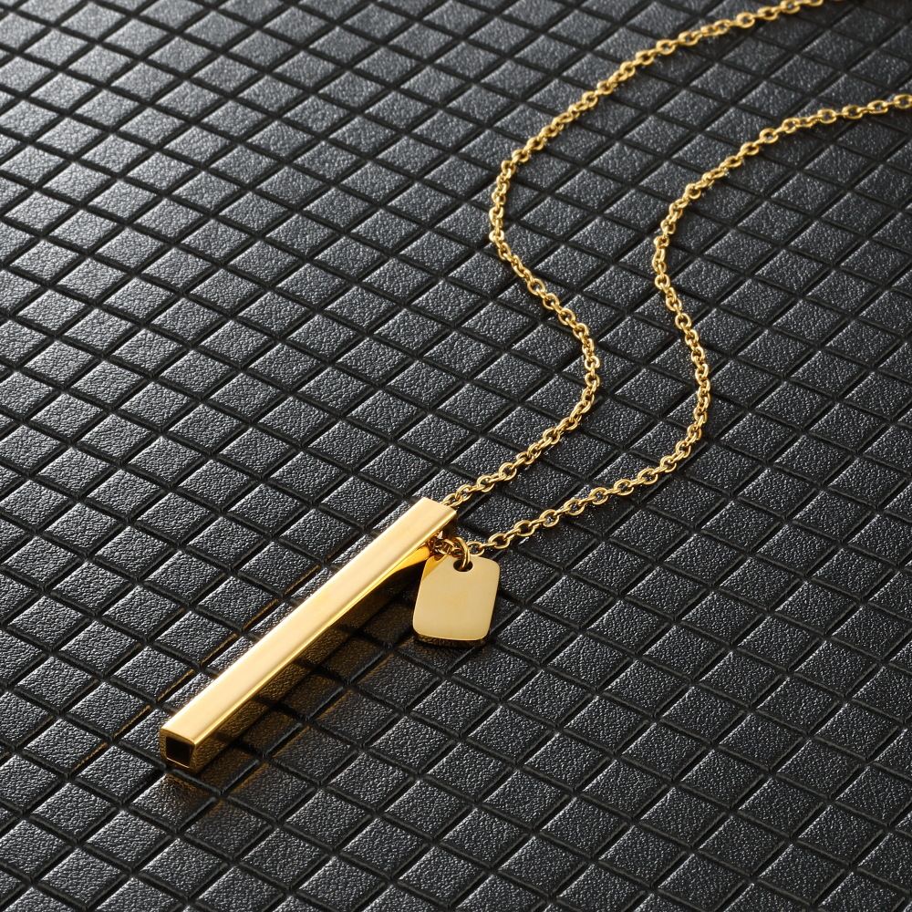 Square Tube Whistle Yoga Meditation Necklace