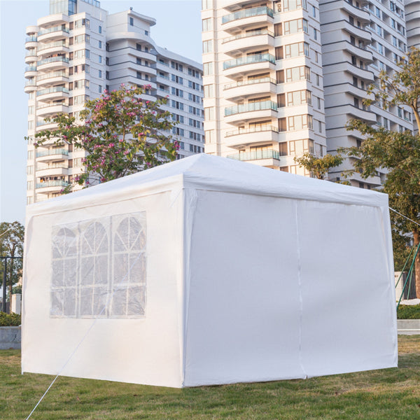 3X3m 4 Sided, Two Doors Spiral Tube Cooling Shed White