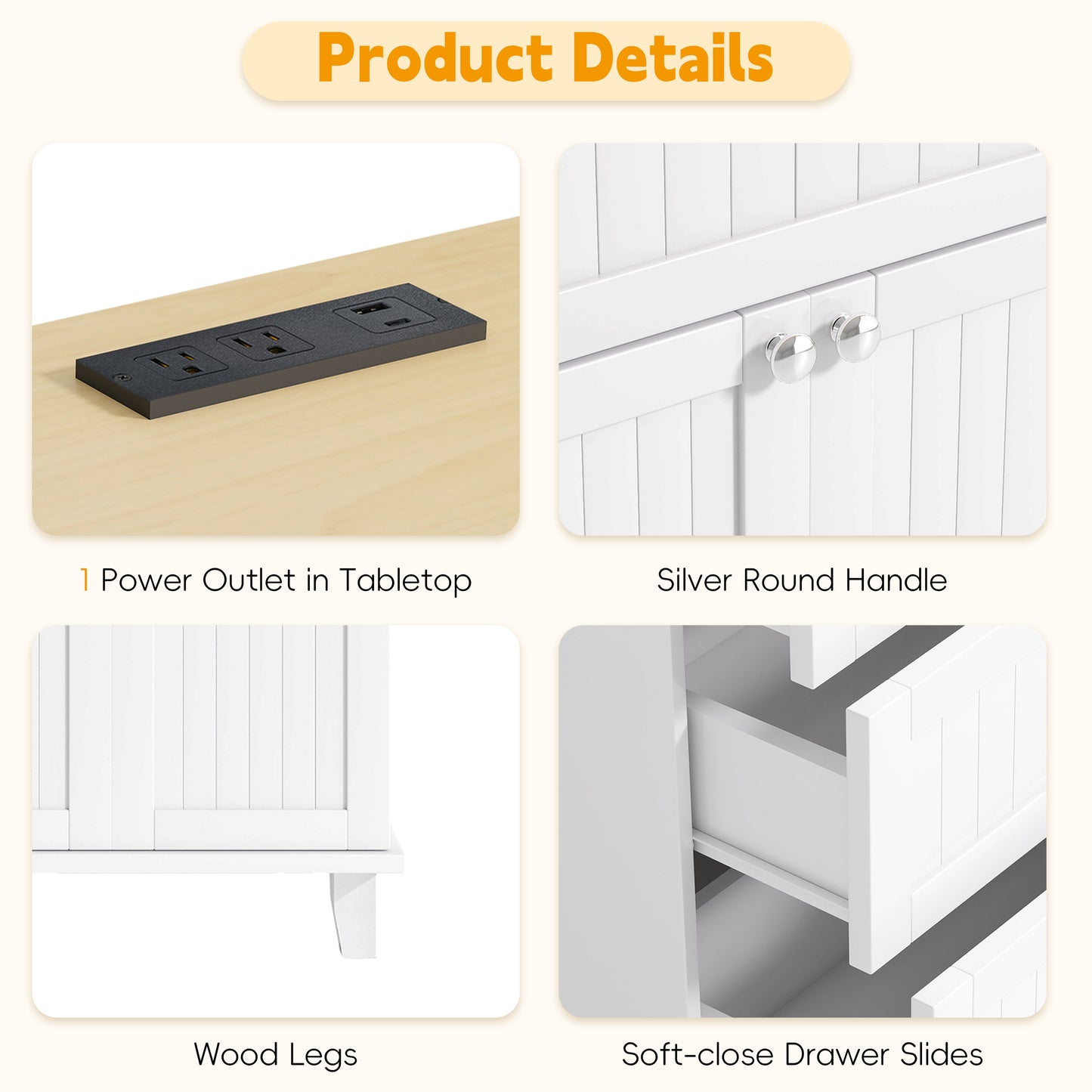 TOPMAx Farmhouse Kitchen Island With Drop Leaf And 2 Seatings Kitchen Table Set With Storage Cabinet Drawers Door Shelves And Power Outlet White