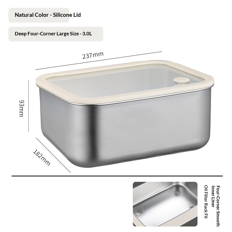 304 Stainless Steel Airtight Food Storage Container