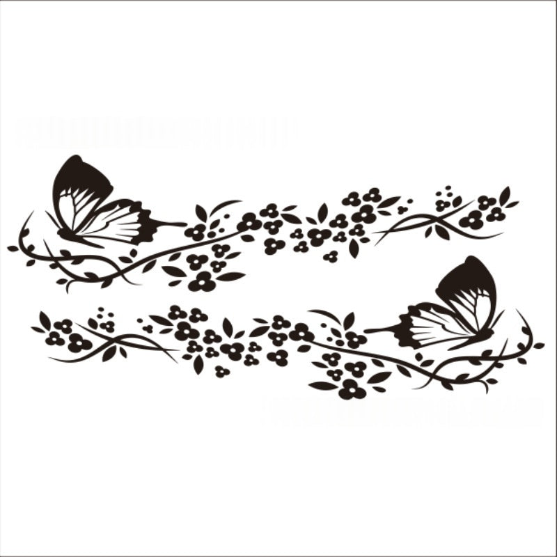 Hood Body Decal Decorative Flower Sticker