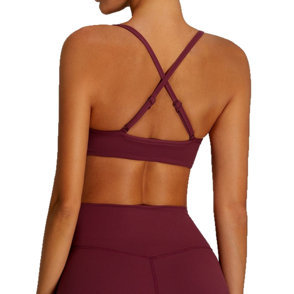 European And American Nude Feel Tight Back Yoga Bra Women's Quick-drying