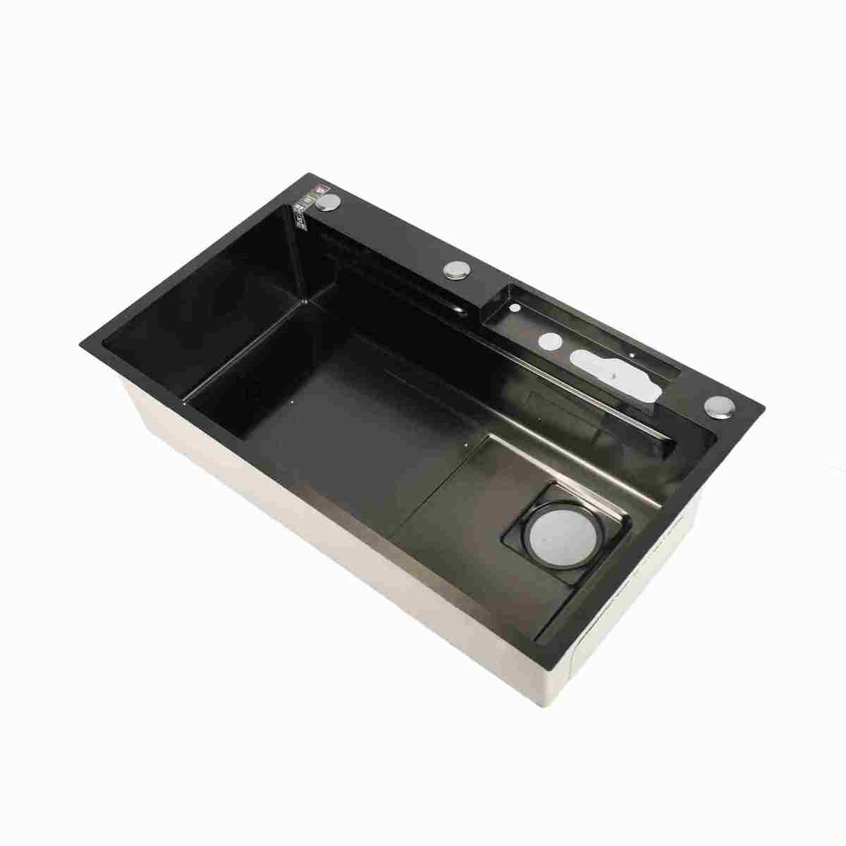 Smart Kitchen Sink Professional Stainless Steel Thickened Brushed Surface Large Capacity Washbasin Digital Display Kitchen Sink