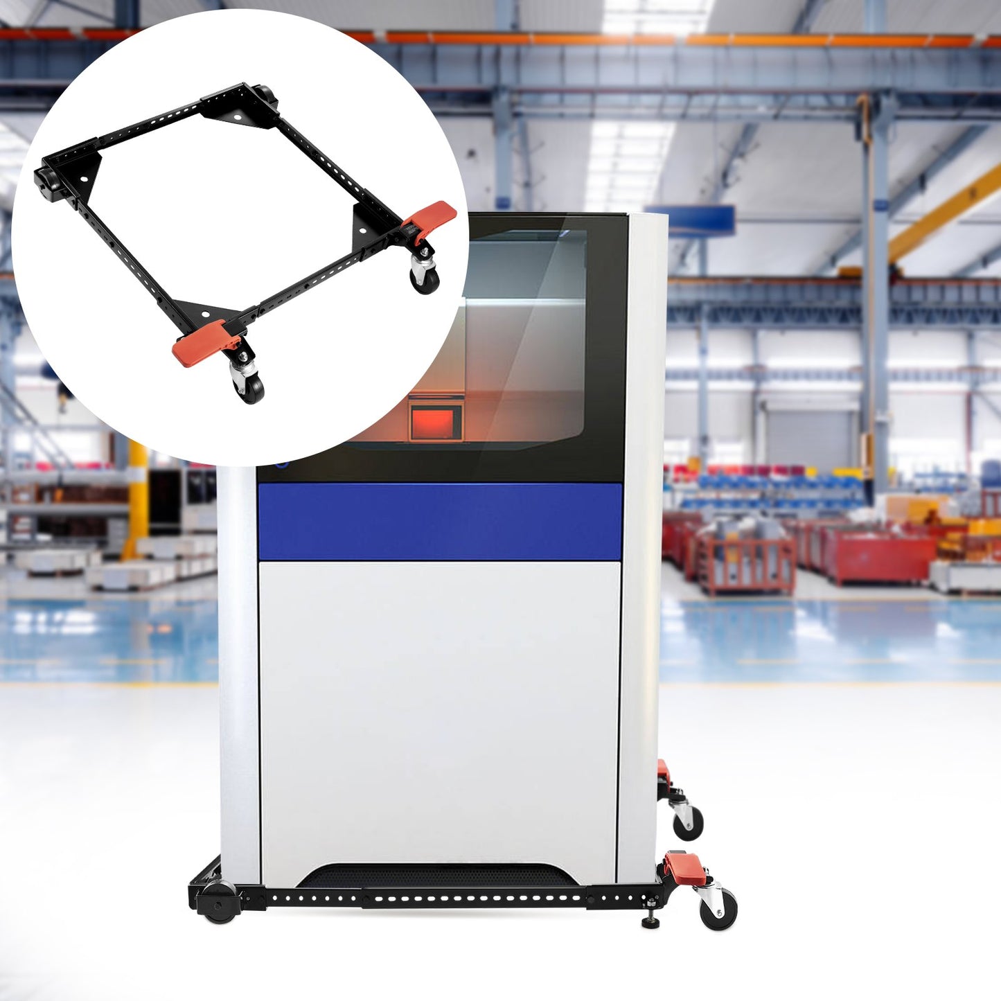 Mobile Base Heavy Duty Universal Stand 500 Lbs Capacity For Tools Machines