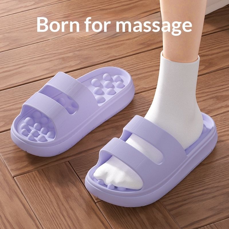 Women's Thick-Soled, Cushy Massage Slippers