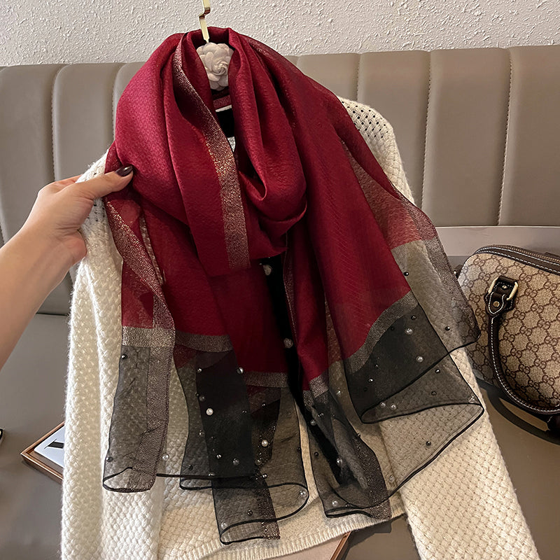 Longer-style Silk Scarvesperfect As Gifts For Spring Autumn And Winter