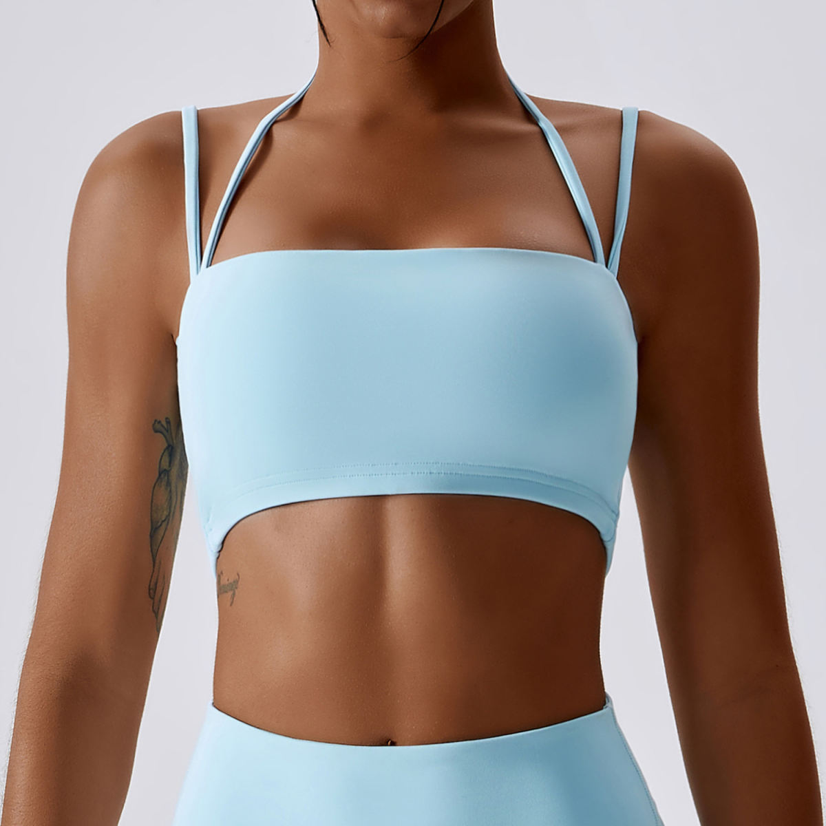 Nude Feel Fitness Vest Shockproof Tight Quick-drying Yoga Bra Outdoor Running Beauty Back Exercise Underwear