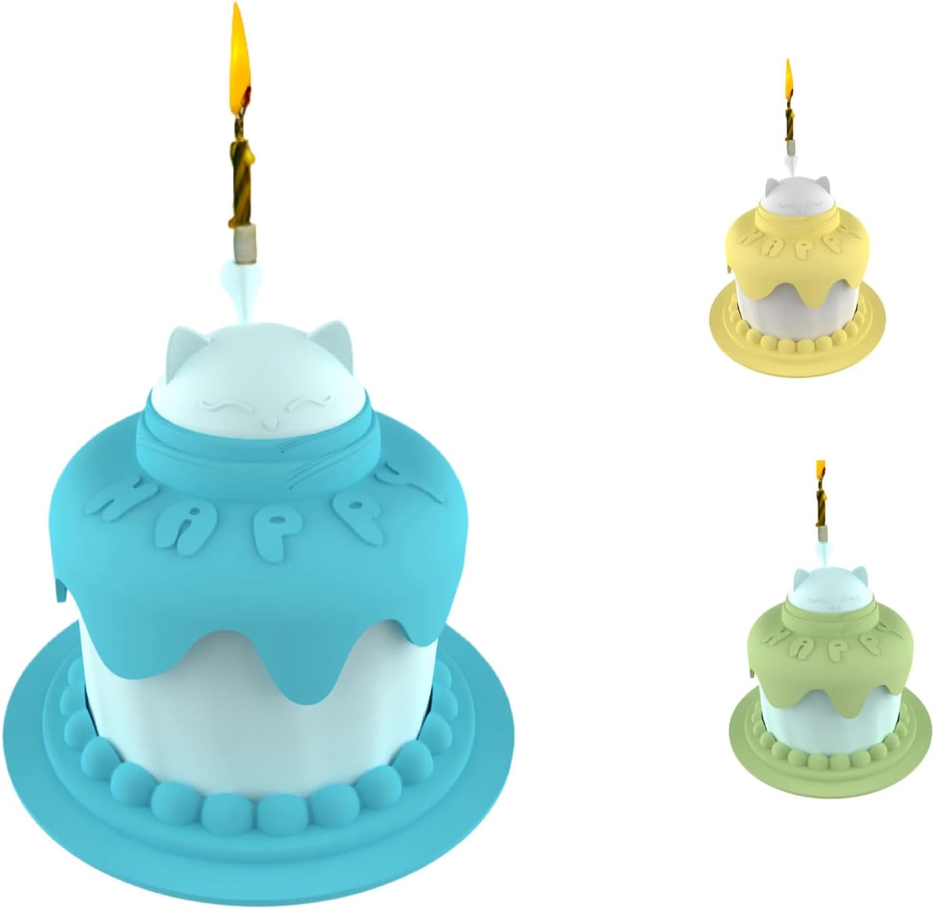 Cat Birthday Party Supplies Cat Birthday Cake Bowl Includes Cat Slow Feeder Bowl Cat Food Bowl Pet Food Can Cover Silicone Can Lids Cat Feeding Spoon