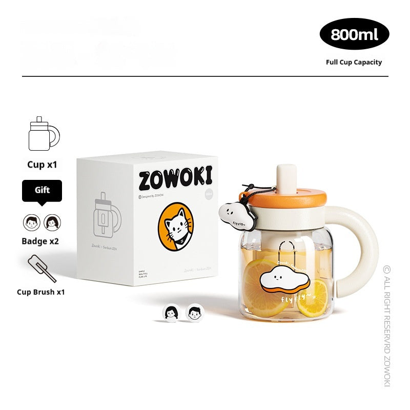 Creation Collection Large-capacity Glass Cup Stylish And Good-looking For Women