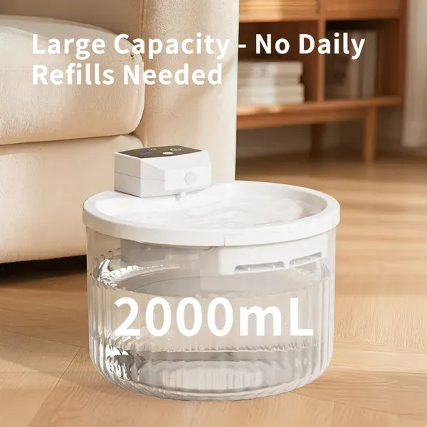 Pet Water Fountain, Large Capacity Automatic Cat Water Dispenser With No Daily Refills Needed, Ultra-Quiet-Pump Sleep-Friendly