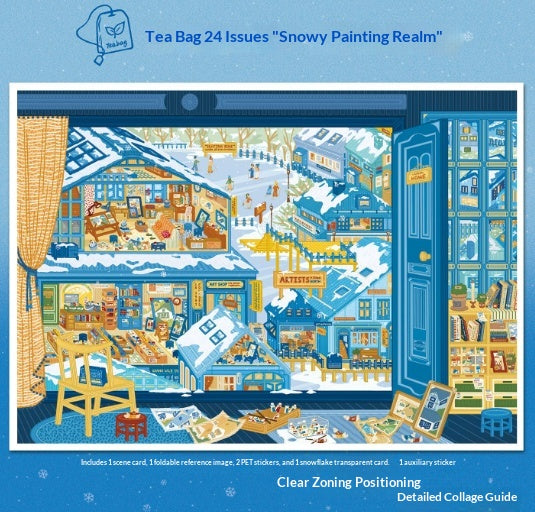 Scenic Stickers Snow-themed Creative Scene Stress-relief Bullet Journaling Supplies
