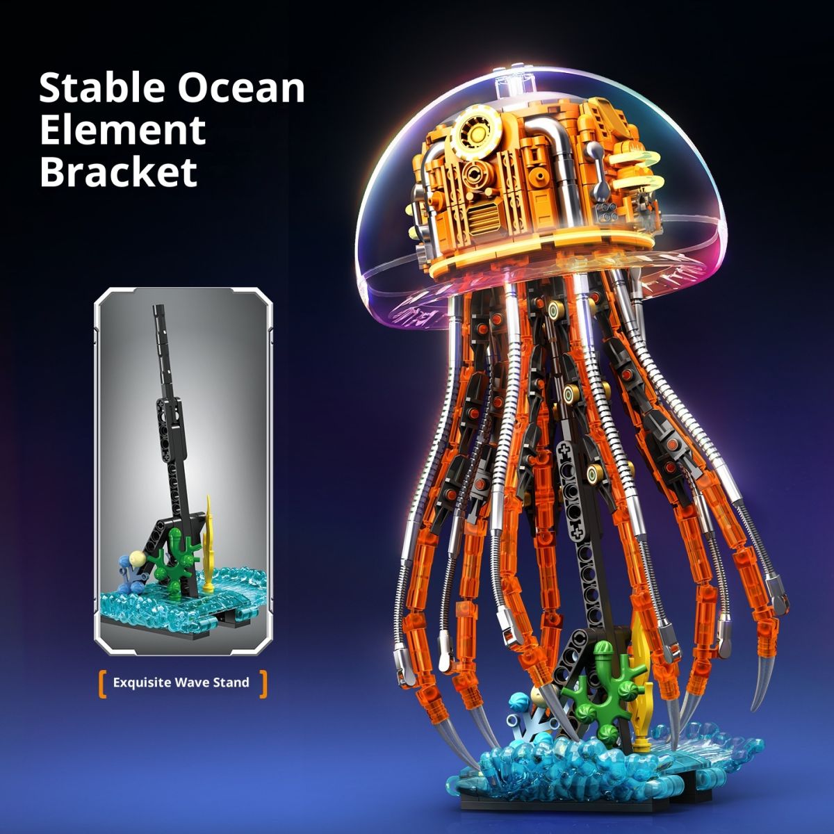 Mechanical Jellyfish With Light Boys' Educational Assembly Toys