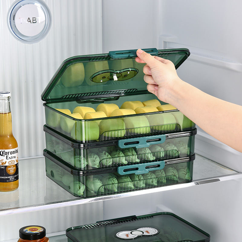 Dumpling Box Food Grade Freezer Safe Airtight Storage Container For Home Use