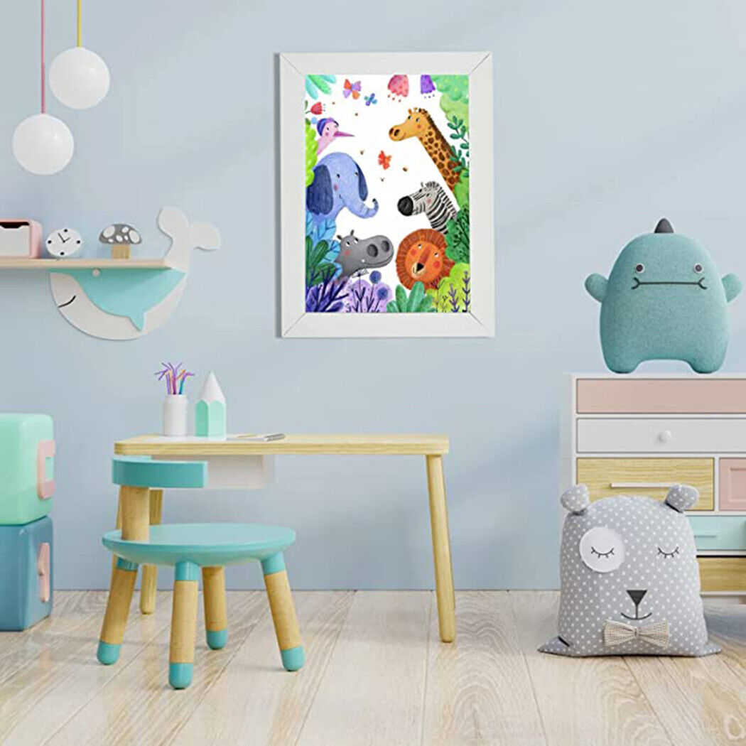 A4 Art Display Frame Kids Frames Photo Picture Crafts Drawing Storage Xmas Gifts-white