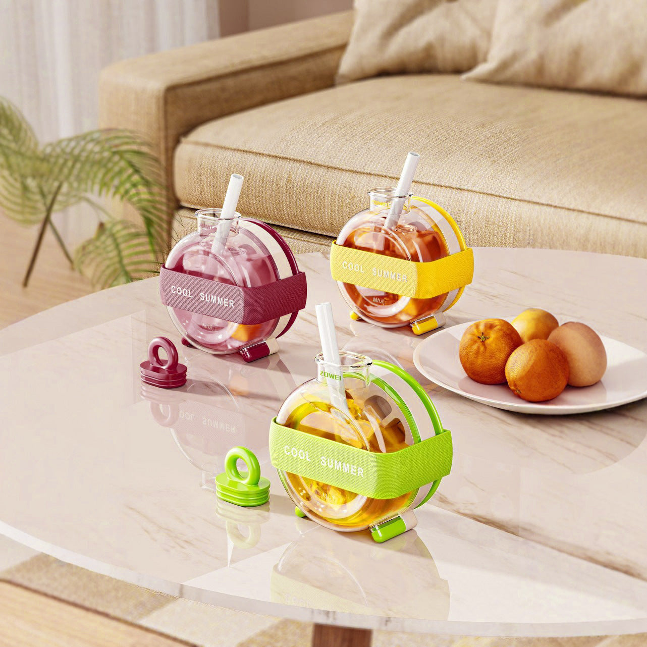 Summer Ice Cube Tray 2 In1 Ice Tray And Water Bottle For Ice Maker Silicone Ice Cube Portable Kettle Reusable Icecup Kitchen Gadgets